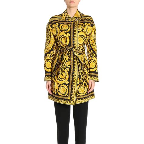 versace jasje goud|versace coats for women.